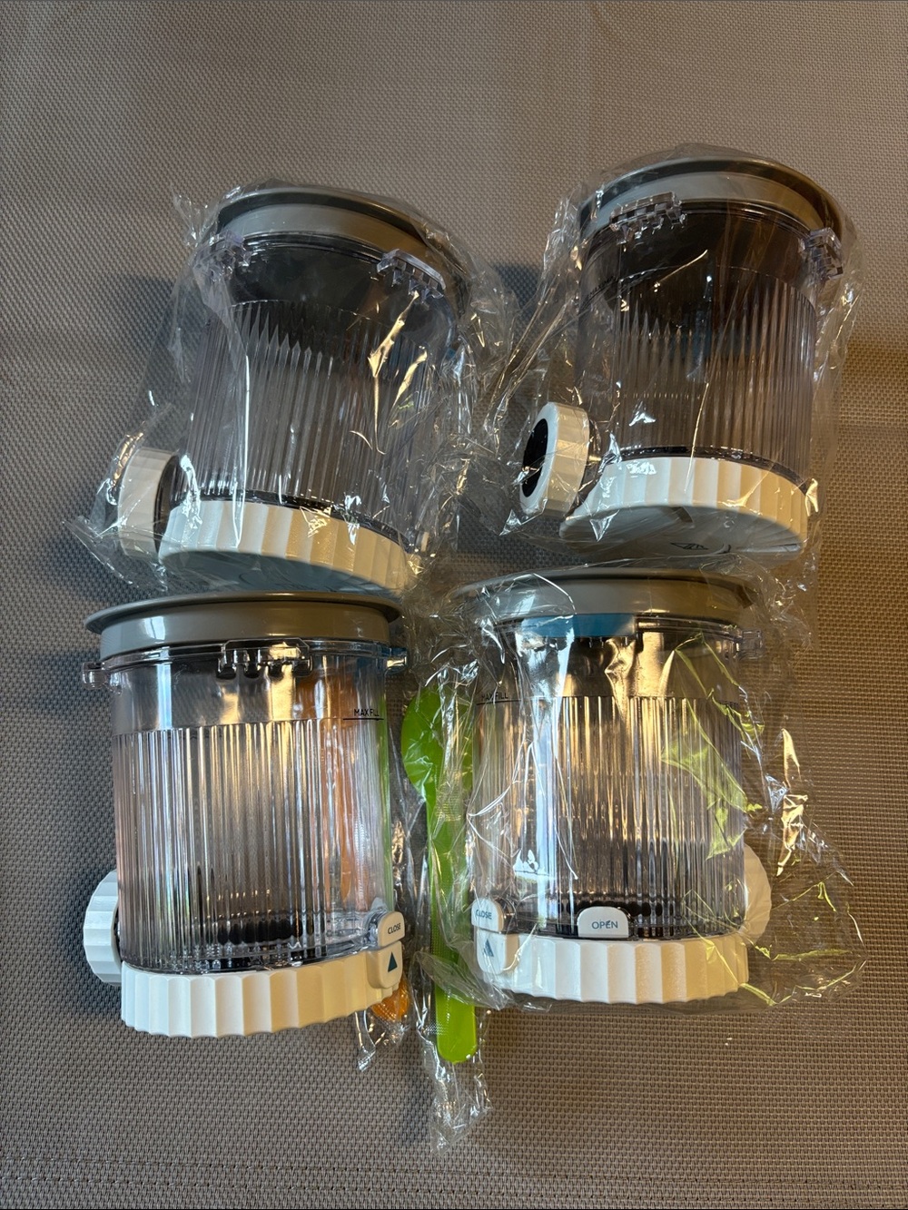 Set of 4 Clear ninja creami containers